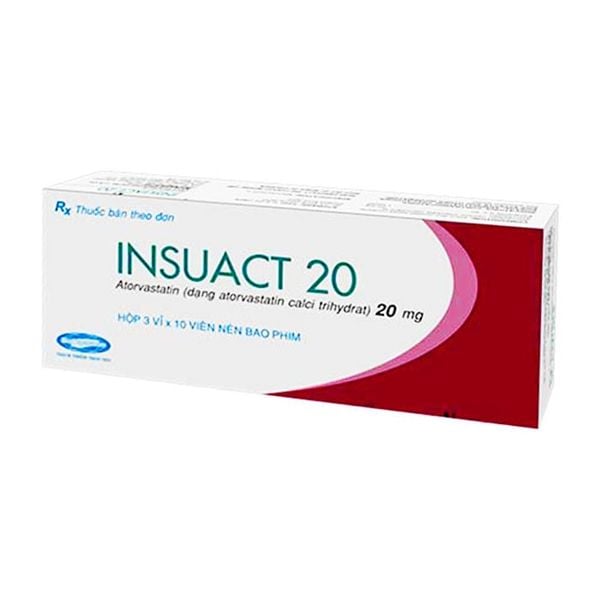 Insuact 20mg hộp 30 viên