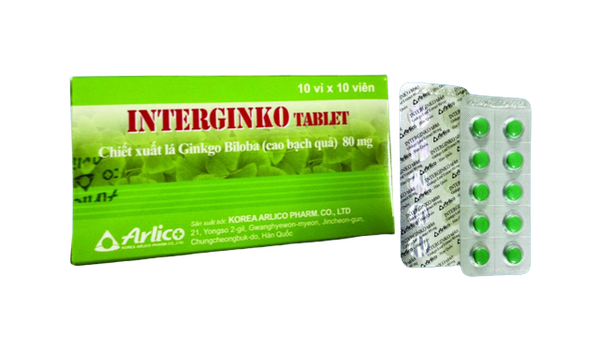 Interginko 80mg viên uống bổ hộp 100 viên