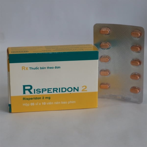 Risperidon 2mg hasan hộp 50 viên