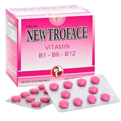Viên uống NEWTROFACE Bổ máu,Tăng đề kháng, bổ sung Vitamin B1-B6-B12 hộp 100 viên