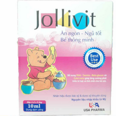Jollivit bổ sung acid amin, khoáng chất và vitamin giúp kích thích ăn ngon hộp 20 ống