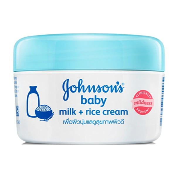 Kem Dưỡng Da Johnson Baby Milk + Rice Xanh