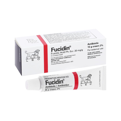 Kem bôi Fucidin 2% trị nhiễm khuẩn da tuýp 15g