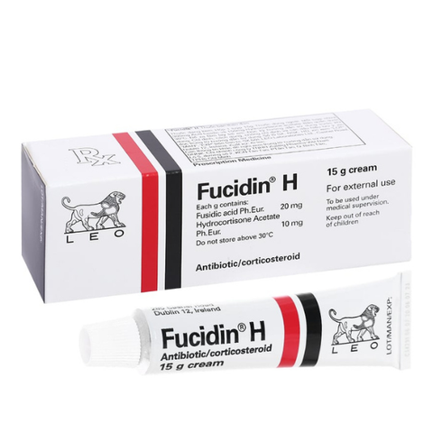 Kem bôi Fucidin H trị viêm da tuýp 15g