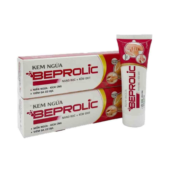 Kem ngứa Beprolic 25g hộp 1 tuýp