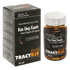 Keo ong xanh Tracybee giúp kháng khuẩn hô hấp hộp 30 viên