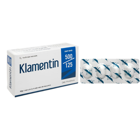 Klamentin 625mg hộp 12 viên