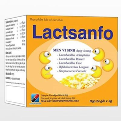 Lactsanfo giúp cải thiện các rối loạn tiêu hóa hộp 24 gói
