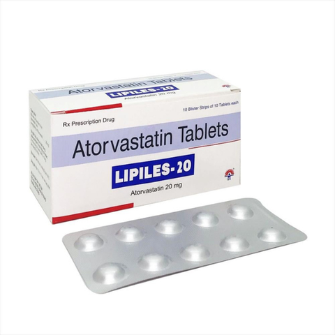 Lipiles 20mg hộp 100 viên