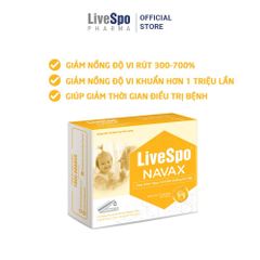 LiveSpo navax dung dịch vệ sinh tai, mũi, họng hộp 5 ống và 1 bình nhỏ giọt