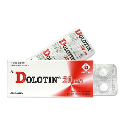 Lovastatin (Dolotin) 20mg dmc hộp 10 viên
