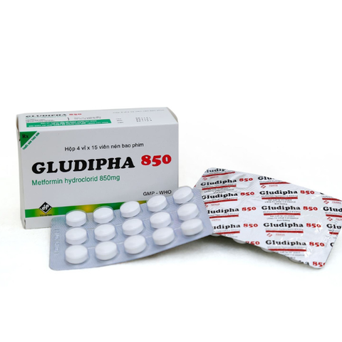 Gludipha 850mg vidi hộp 120 viên