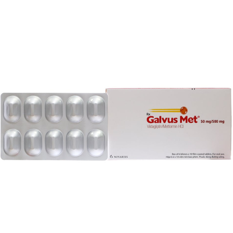 Galvus met 50mg/500mg hộp 60 viên