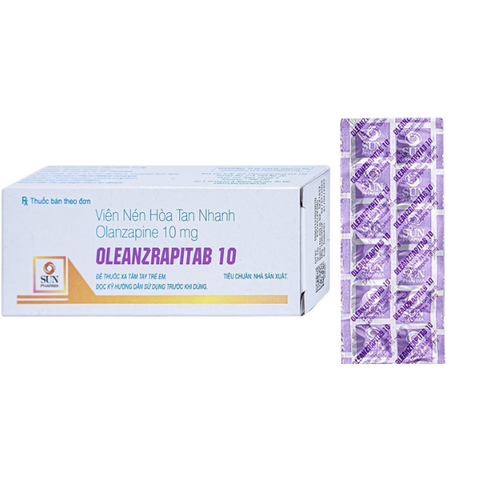 Oleanzrapitab 10 trị tâm thần phân liệt (5 vỉ x 10 viên)
