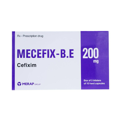 Mecefix B.E 200mg hộp 20 viên