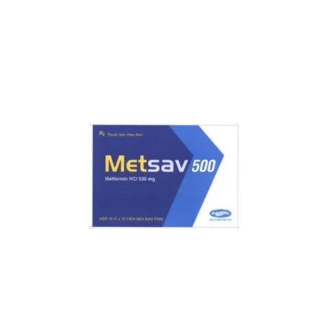 Metsav 500mg hộp 100 viên