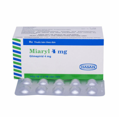 Miaryl 4mg hasan hộp 100 viên
