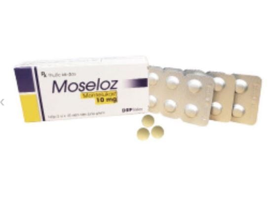 Moseloz 10mg phòng và điều trị suyễn mãn tính, viêm mũi hộp 30 viên