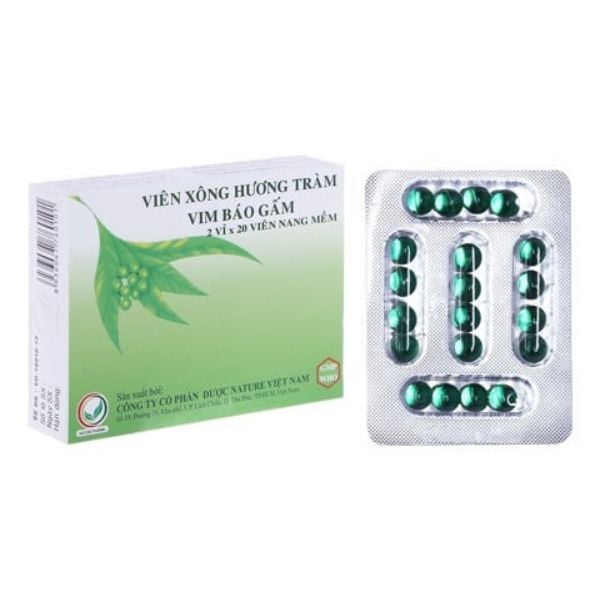 Viên xông Hương Tràm Vim Báo Gấm sát khuẩn hô hấp, giải cảm (2 vỉ x 20 viên)