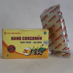Nano curcumin tam thất xạ đen học viện quân y hộp 30 viên