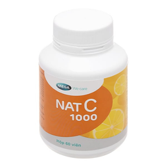 Nat C 1000 hỗ trợ tăng đề kháng hộp 60 viên