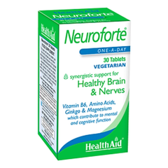 HealthAid Neuroforte Giúp Tăng Tuần Hoàn Máu Não,  Cải Thiện Trí Nhớ hộp 30 viên