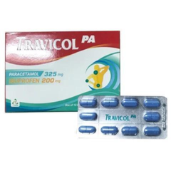 Travicol PA giảm đau nhẹ đến trung bình hộp 100 viên