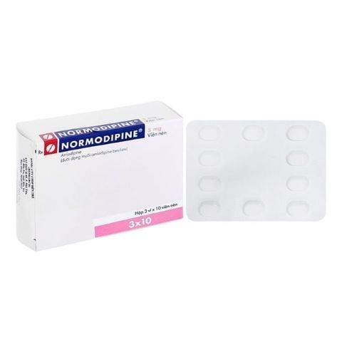 Normodipine 5mg hộp 30 viên