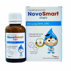 Novosmart drops bổ sung DHA, EPA giúp phát triển não bộ hộp 1 lọ 20ml