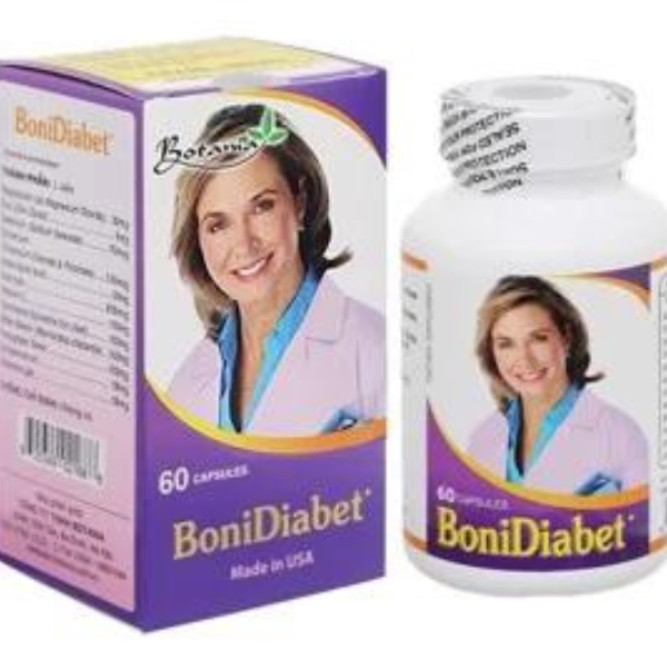 BoniDiabet+ hỗ trợ giảm lượng đường và cholesterol trong máu hộp 60 viên