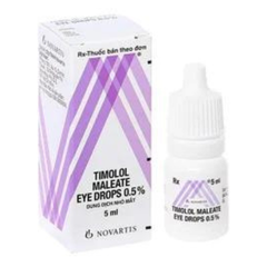 Dung dịch nhỏ mắt Timolol Maleate Eye Drops 0.5% trị tăng nhãn áp lọ 5ml