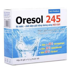 Bột Oresol 245 DHG bù nước, chất điện giải hộp 20 gói