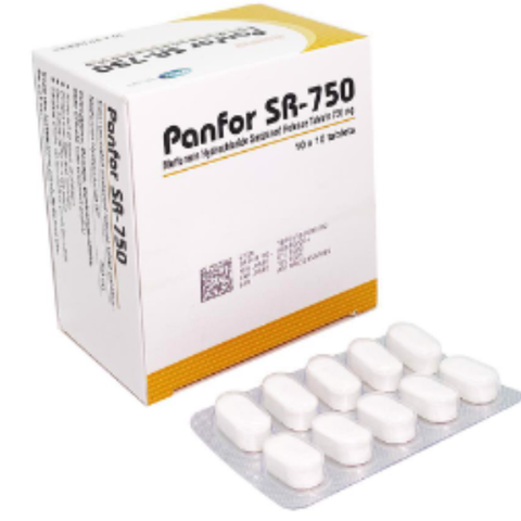 Panfor SR 750mg hộp 100 viên