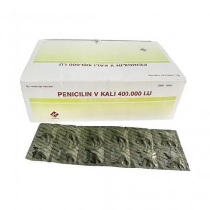 Penicilin v kali 400.000IU Vidi hộp 600 viên