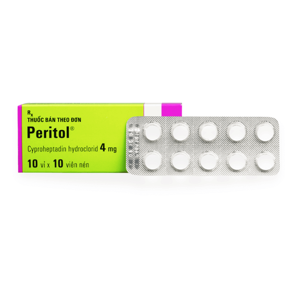 Peritol 4mg hộp 100 viên