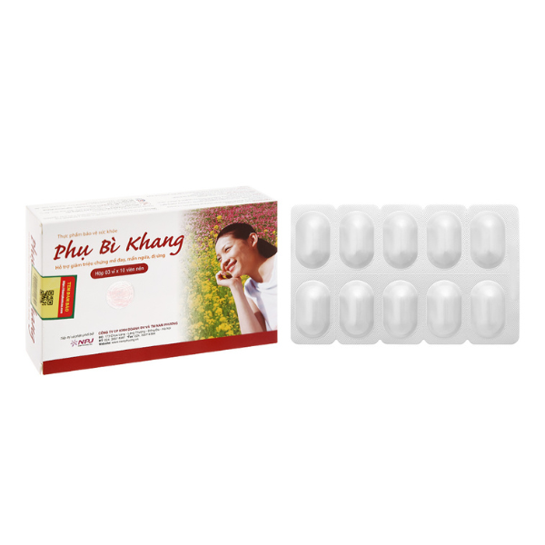 Phụ Bì Khang hỗ trợ giảm mề đay, mẩn ngứa hộp 30 viên