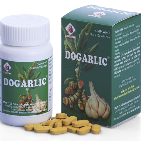 Dogarlic trị rối loạn lipid máu, ngừa xơ vữa lọ 100 viên