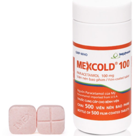 Pms-Mexcold 100mg chai 500 viên
