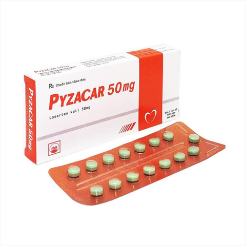 Pyzacar 50mg hộp 30 viên