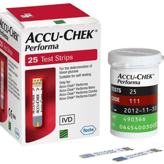 Que thử đường huyết Accu-Chek Performa hộp 25 que