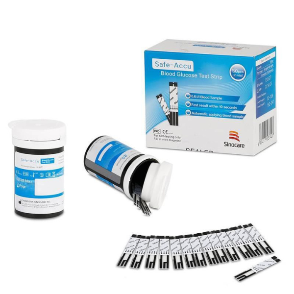 Que thử đường huyết Safe-Accu hộp 50 que