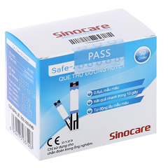 Que thử đường huyết Sinocare hộp 50 que