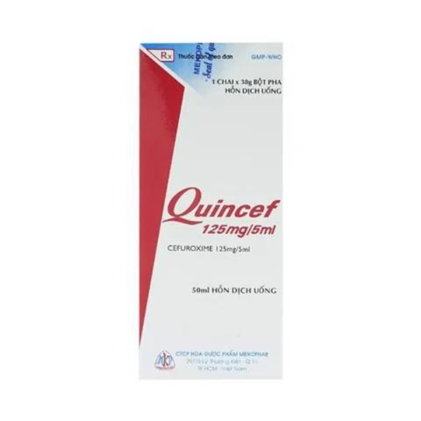Quincef 125mg/5ml chai 50ml