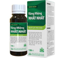 Nước ngậm RĂNG MIỆNG NHẤT NHẤT hộp 1 chai 120ml