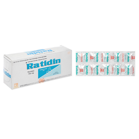Ratidin 150mg hộp 100 viên