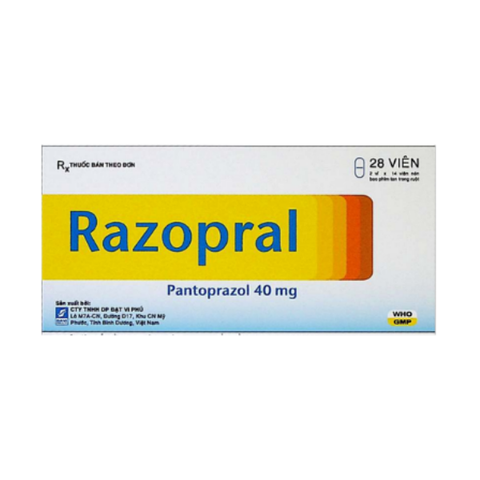 Razopral 40mg hộp 100 viên