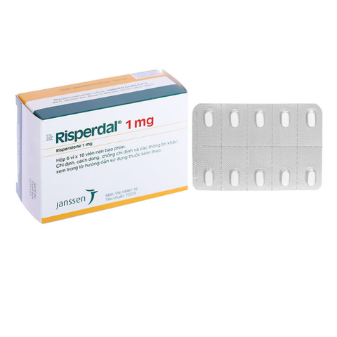 Risperdal 1mg hộp 60 viên
