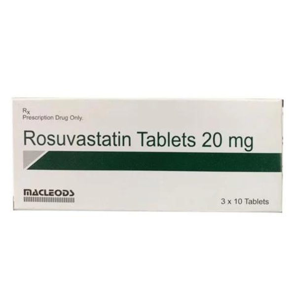 Rosuvastatin 20mg macleods hộp 30 viên