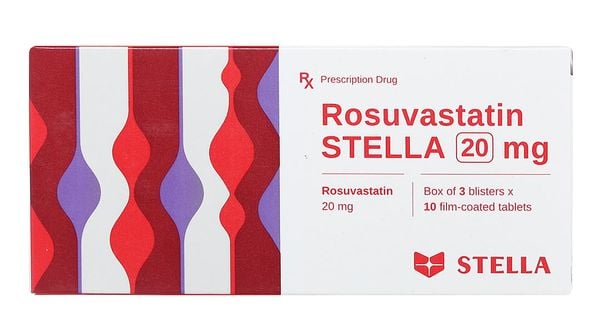 Rosuvastatin 20mg stada hộp 30 viên