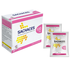 Men vi sinh Sachaces 100mg hộp 20 gói